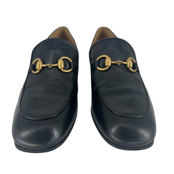 Gucci Goatskin Horsebit Quentin Convertible Mid-Heel Loafers Black - Picture 10 of 16